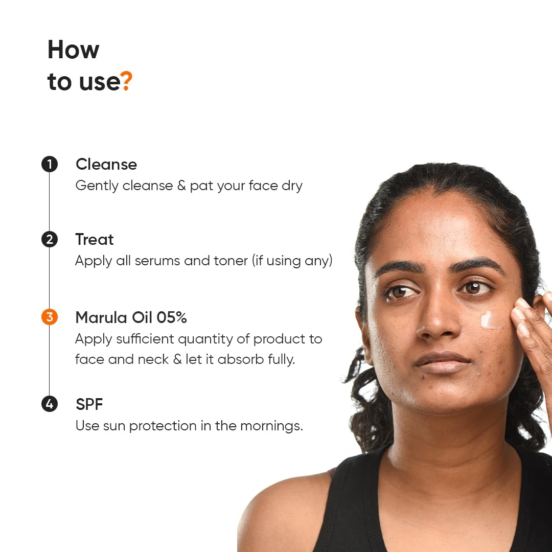 Minimalist Marula Oil 5% Face Moisturizer For Dry Skin With Hyaluronic Acid For Deep Nourishment & Hydration, For Men & Women 2