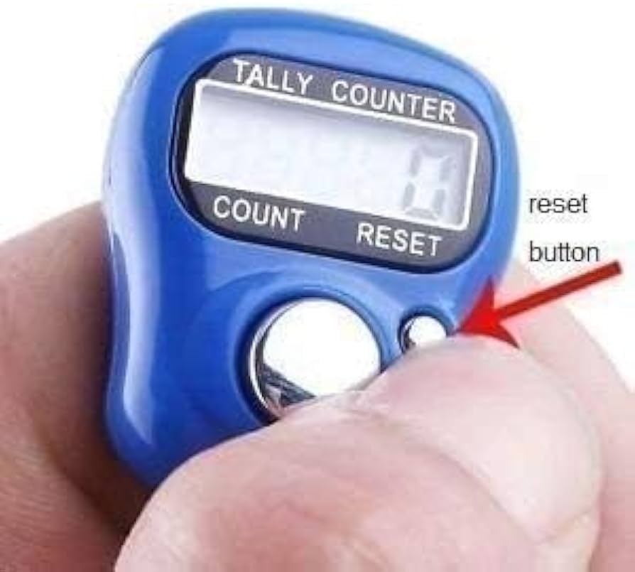 Tally Counter, Digital Electronic Finger Counter And Reset for Mantra Jap, Cricket Umpire, and Various Counting Purposes (Body Color May Vary) 2