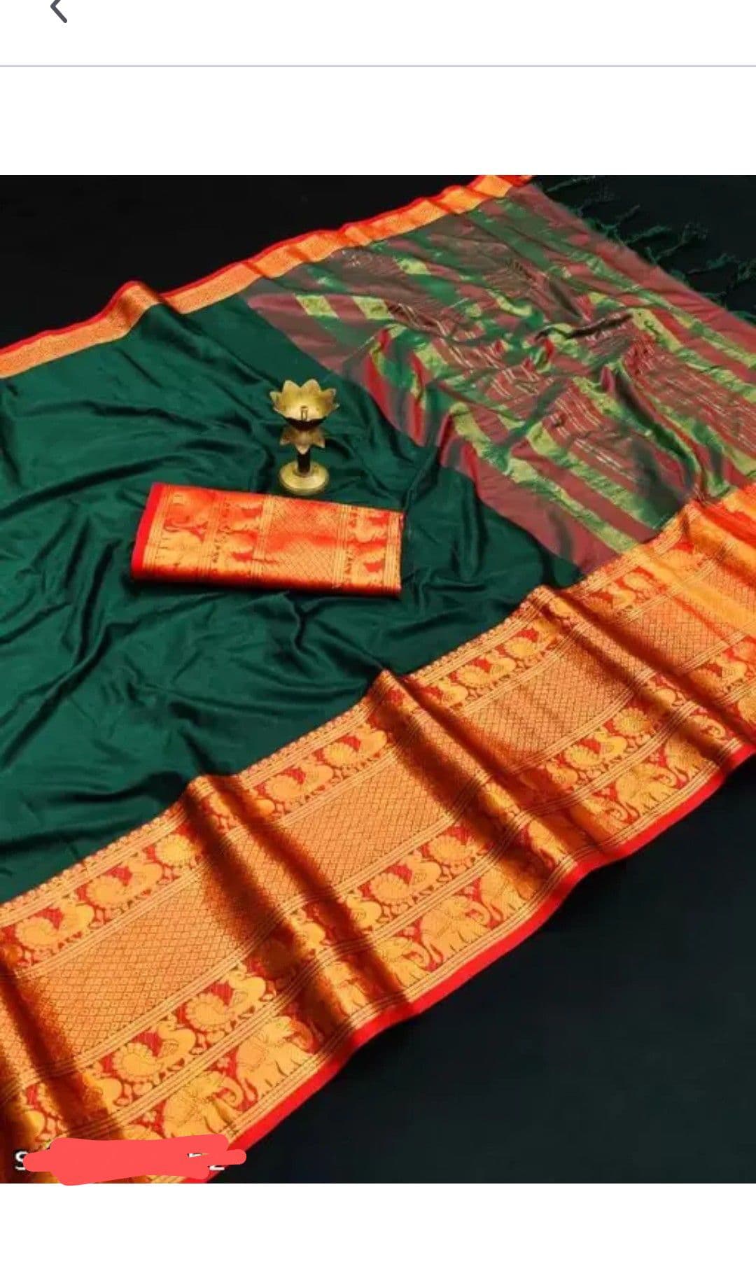 Pthani Cotton Silk Saree with Blouse Women's Traditional Indian Dress in Assorted Colors 3