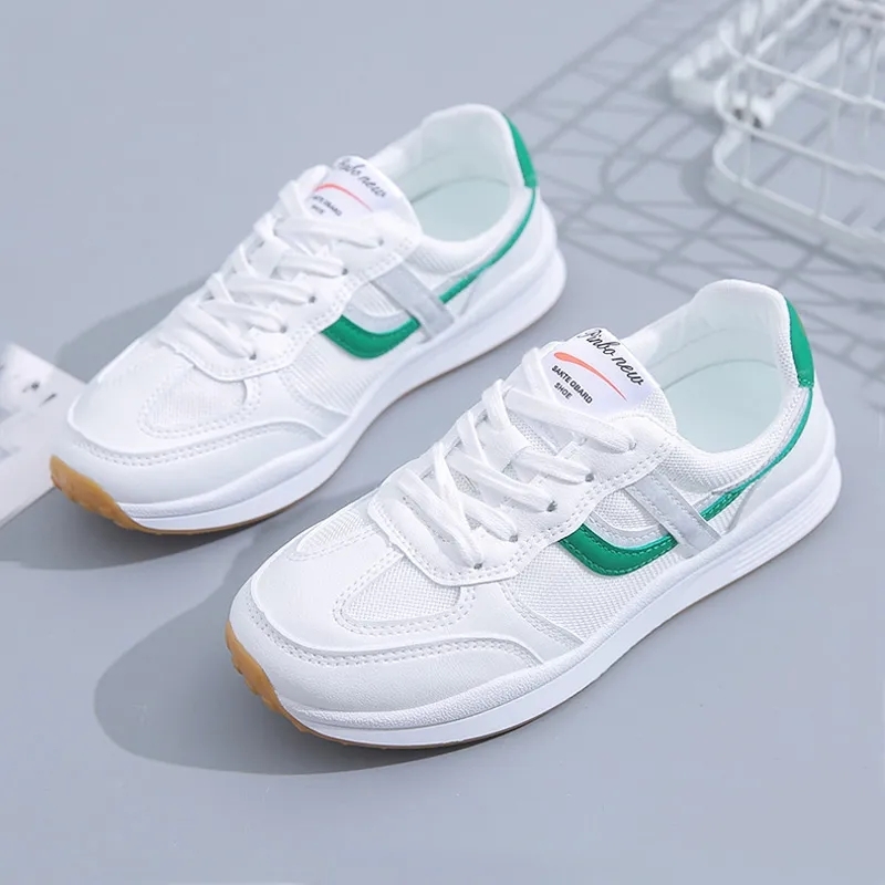 Women Low Top Lace Up Mesh Shoes Ladies Casual Trainers 2022 Spring Summer Walk Run Non-Slip Sneakers Zapatos De Mujer 1