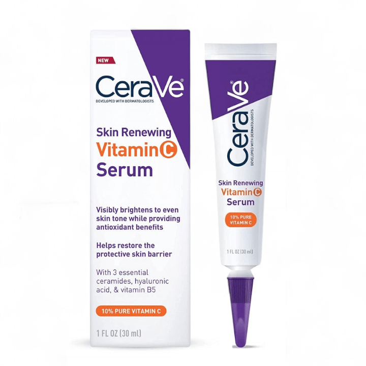 CeraVe Vitamin C Serum 30ml | Skin Renewing Brightening Serum with 10% Pure Vitamin C & Ceramides 1