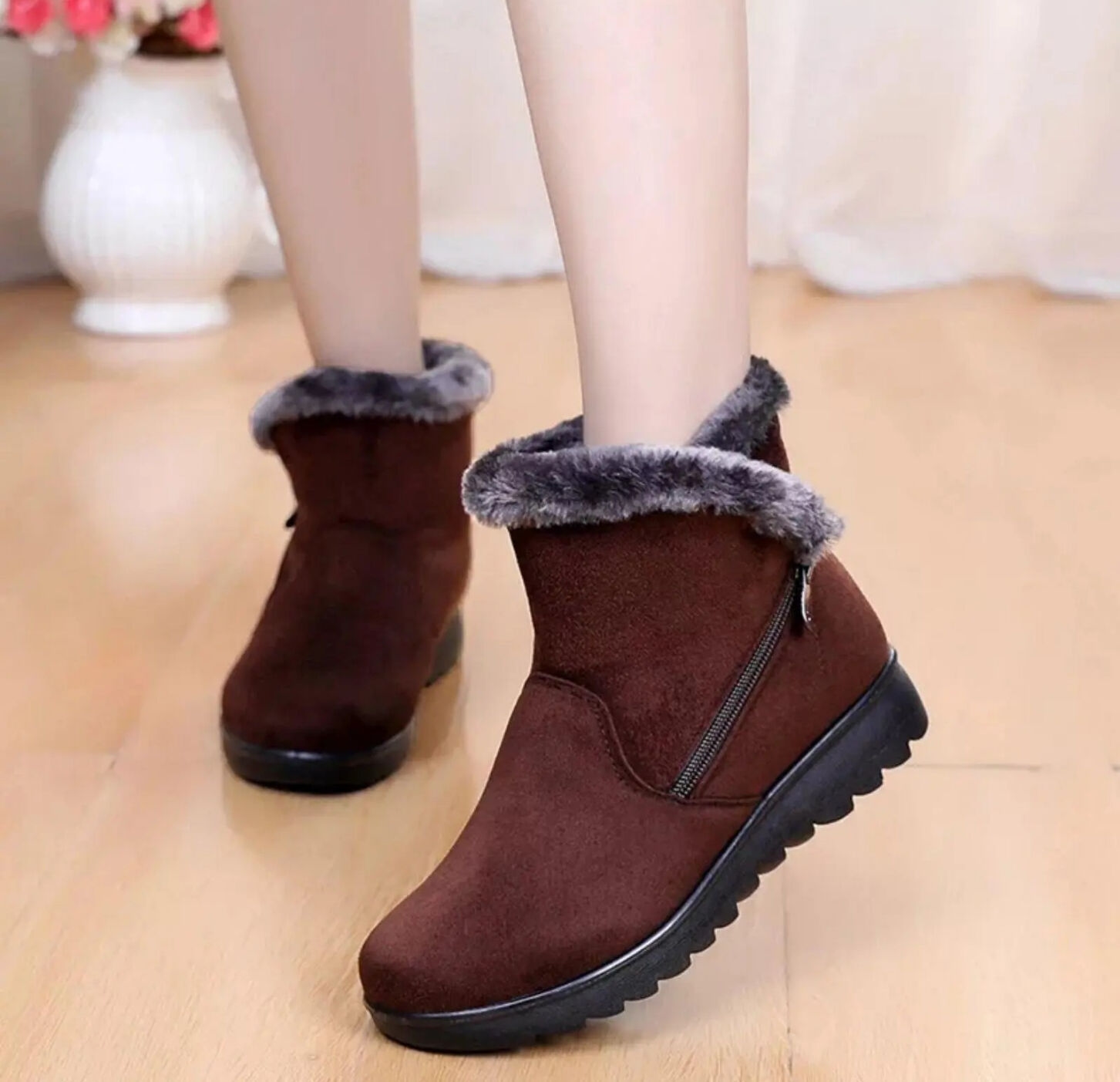 Women Winter Warm Snow Boots Fashionable Tassel Flat Platform Cotton Boots (Nep-2) - Fashion | Women's Footwear | 1