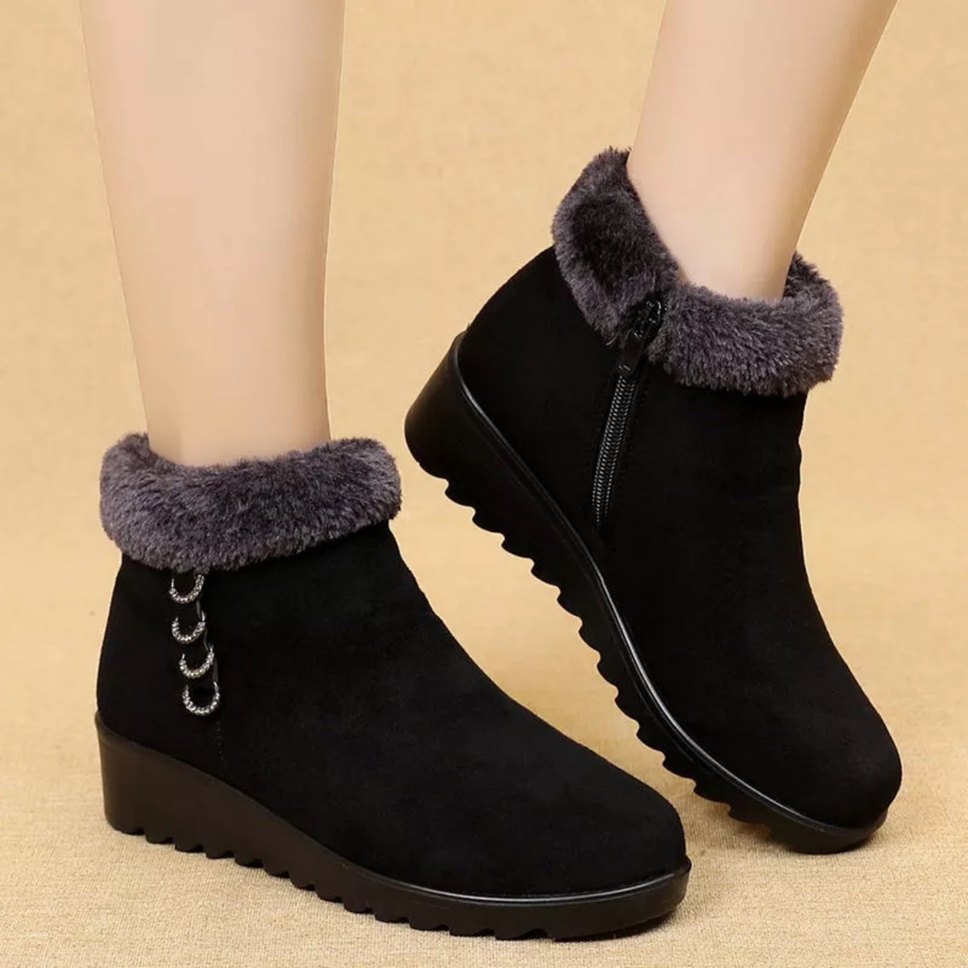 Boots Women Snow Boots For Women Slip On Platform Shoes Fur Waterproof Ankle Boot Fashion Botas Mujer Shoes E381 1
