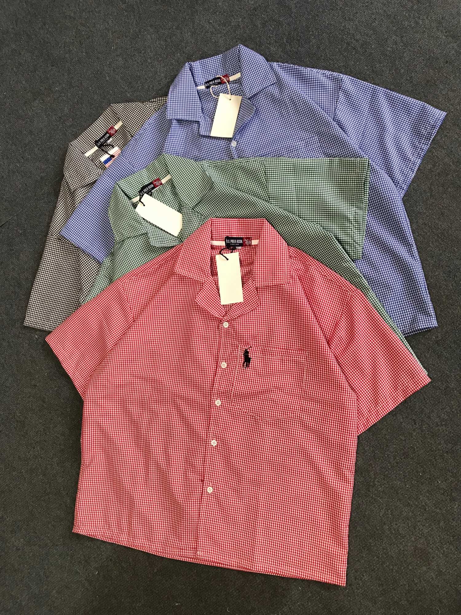 New Summer Special Check Half Sleeve Croup Baggy Unisex Shirt For Men 1