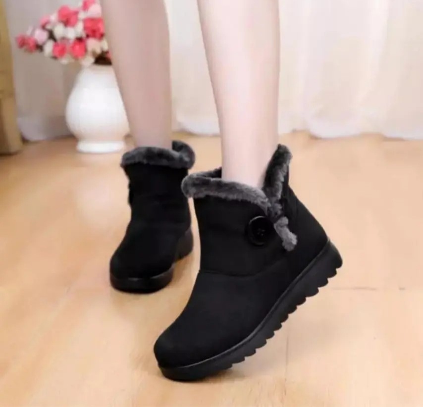 Women Winter Ladies Ankle Boots The New Fashion Casual Flat Warm Women Snow Boots - Fashion | Women's Footwear | 1