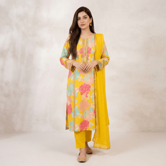 Anarkali Gaun Dupatta Legis
