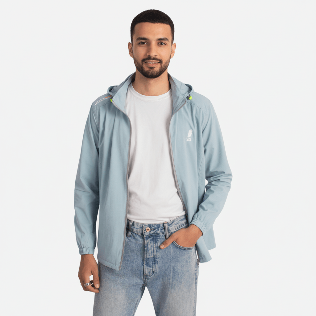 Men's Single Layer Lightweight Stretchable Sport Windcheater For Summer 1