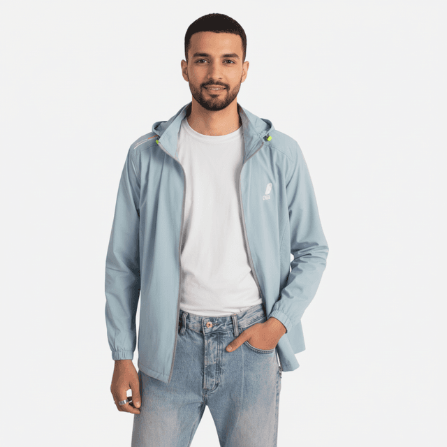 Men's Single Layer Lightweight Stretchable Sport Windcheater For Summer