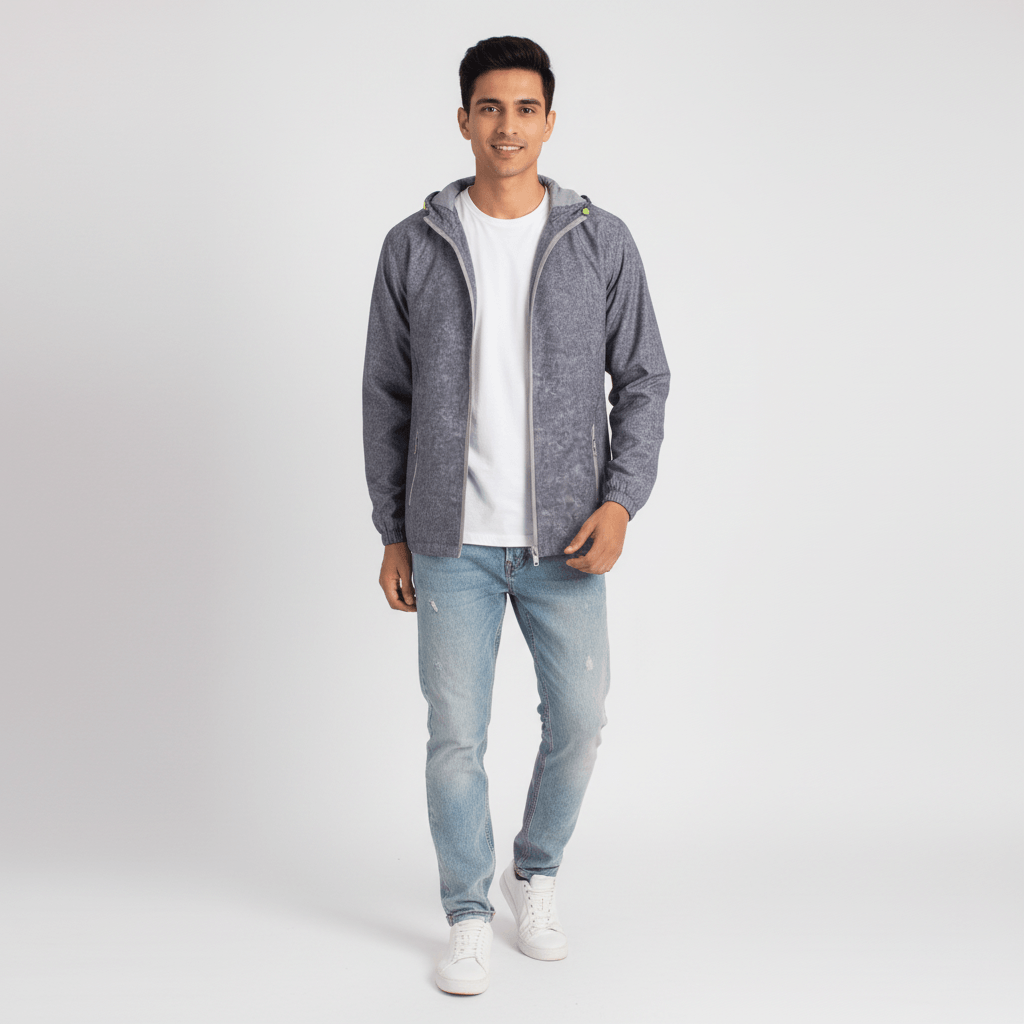 Men's Single Layer Lightweight Stretchable Sport Windcheater For Summer 1