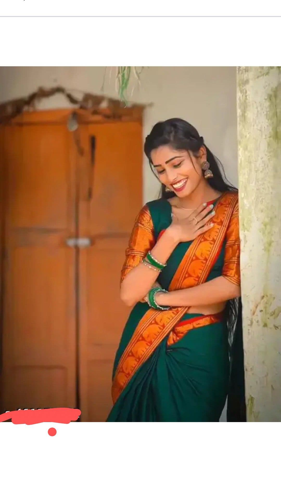 Pthani Cotton Silk Saree with Blouse Women's Traditional Indian Dress in Assorted Colors 1