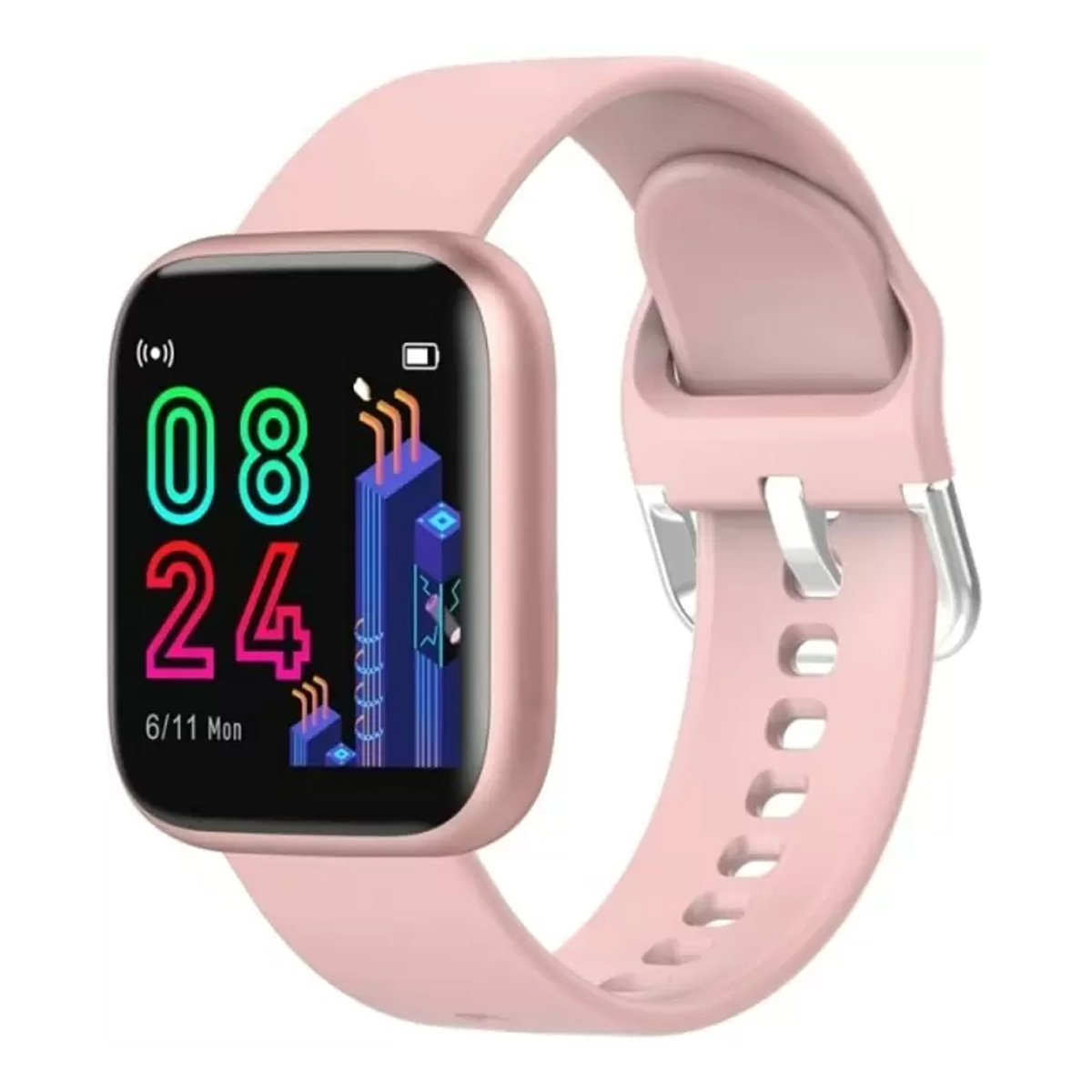 Plus Smart Watch Full Screen 1.75 Inch With Silicone Band Rotating Crown Make/Answer Calls Fitness Tracker Health Monitor 1