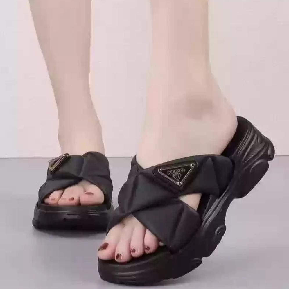 Women's Summer Comfortable Slippers Fashion Heightening Sponge Sole - Fashion | Slippers For Women | Women's Footwear | 1