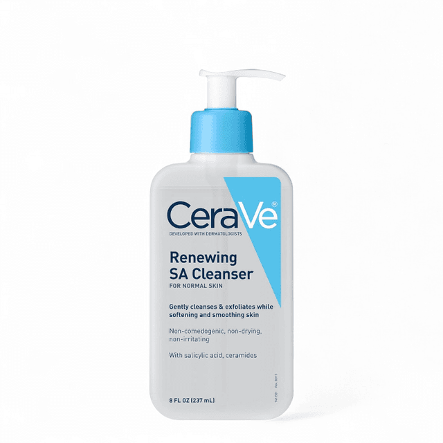 CeraVe SA Renewing Salicylic Acid Cleanser – 237ml (USA) | Exfoliating Face & Body Cleanser for Rough & Bumpy Skin