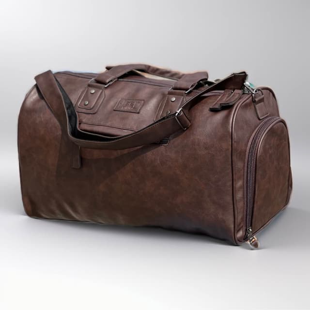 Super Stylish Duffel Bag For Traveling|Pu Leather Side-bag For Men |Perfect For A Weekend Getaway Or Hitting The Gym