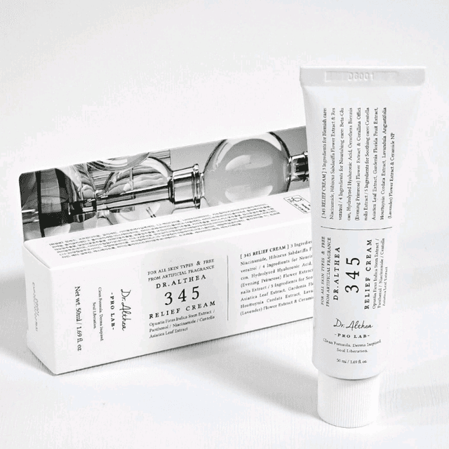 Dr. Althea 345 Relief Cream – 50ml | Korean Skincare | Barrier Repair, Soothing & Brightening Moisturizer for All Skin Types