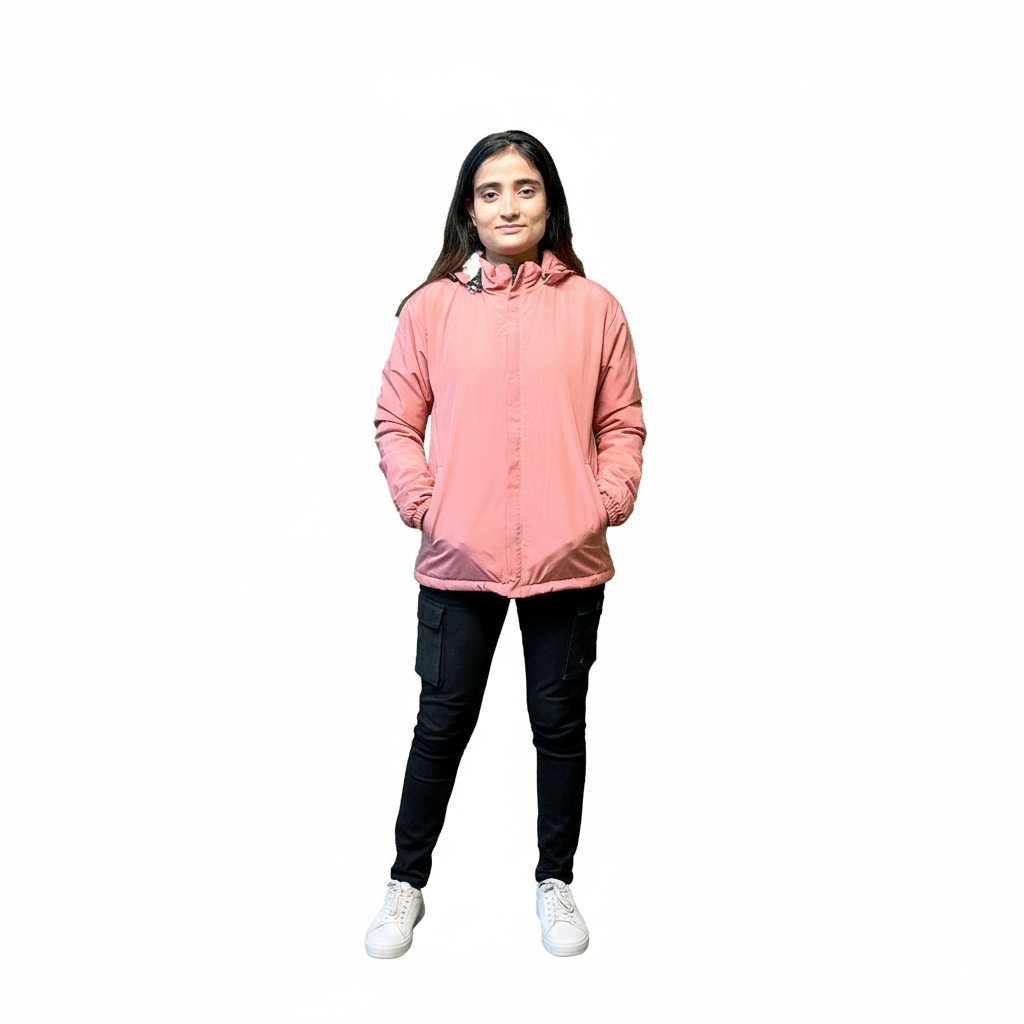 Pink Solid Premium Fur Jacket For Women - Fashion | Jackets For Women | Women's Wear | Jackets | 1