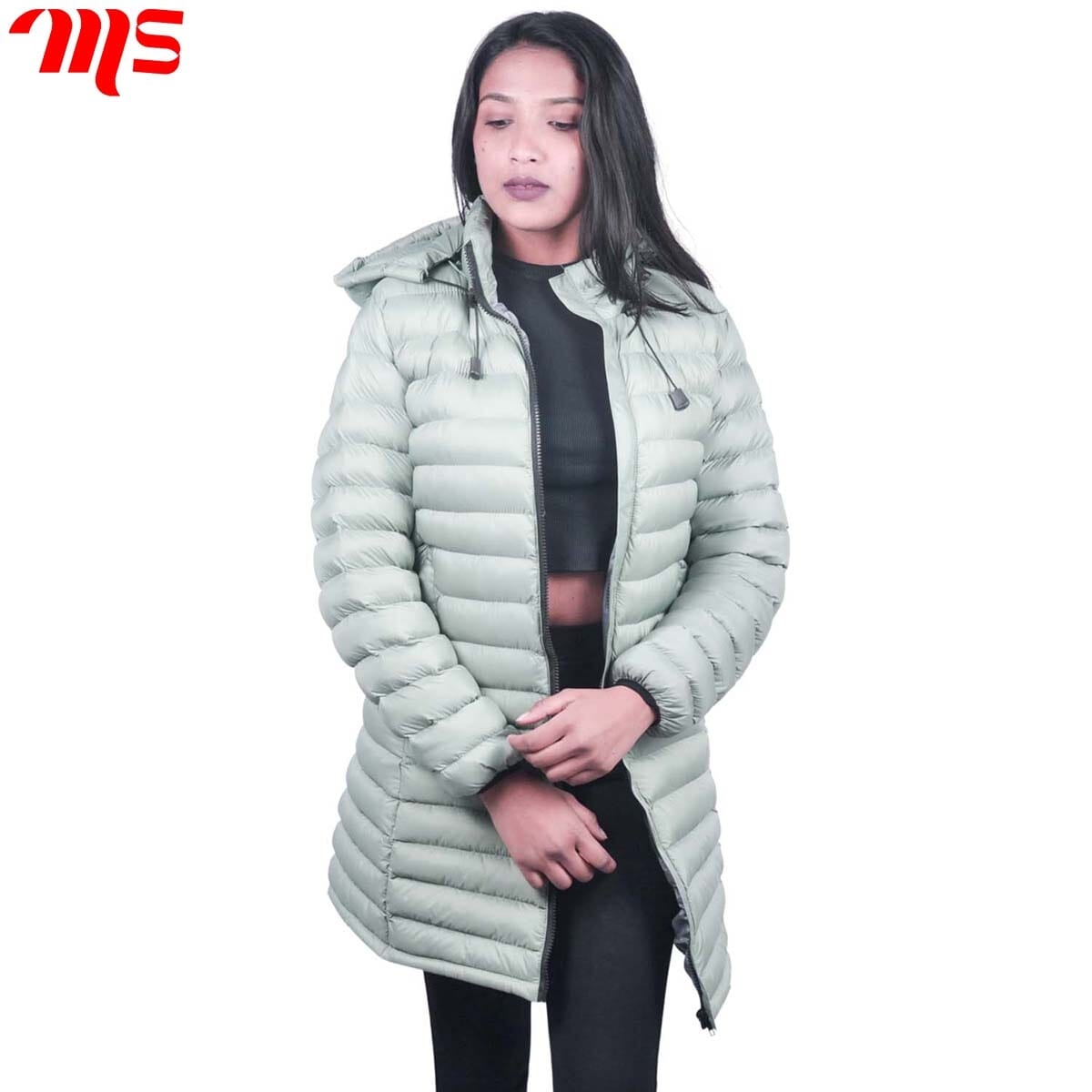 Moonstar Long Silicon Hooded Jacket For Women part II - Fashion 3
