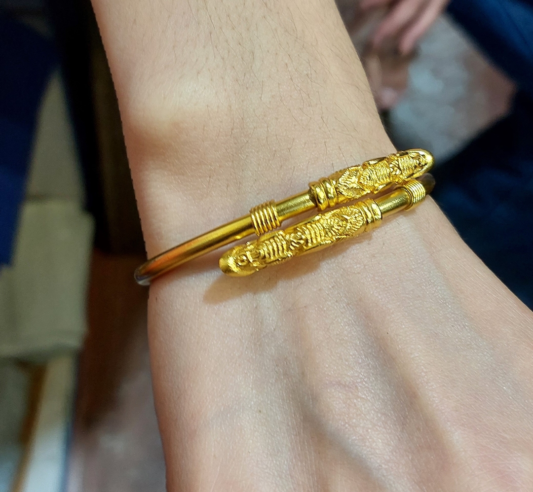 VaryGood Panchadhatu Baghmukhe Adjustable Bracelet For Women VaryGood Gold Tone Casual Panchadhatu Bracelet For Women 4