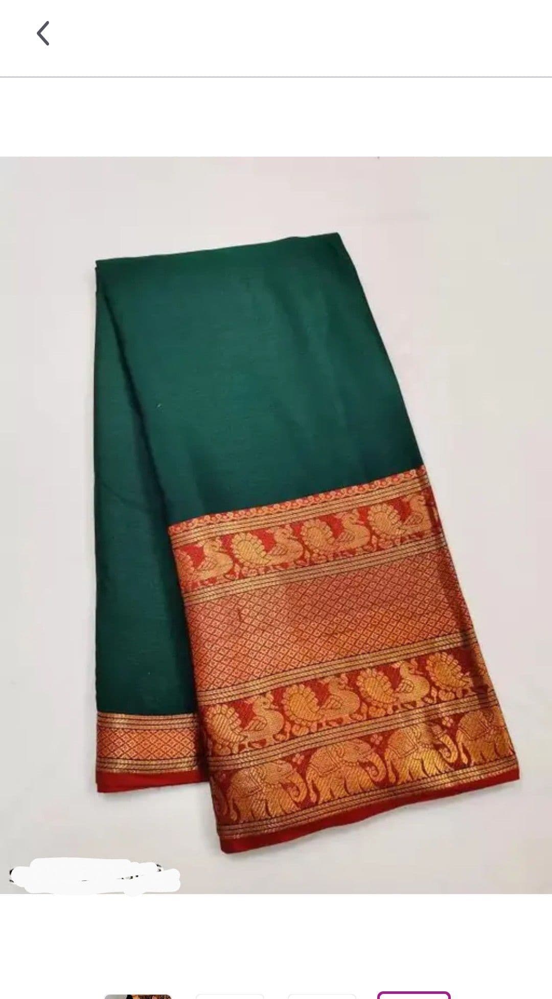 Pthani Cotton Silk Saree with Blouse Women's Traditional Indian Dress in Assorted Colors 2