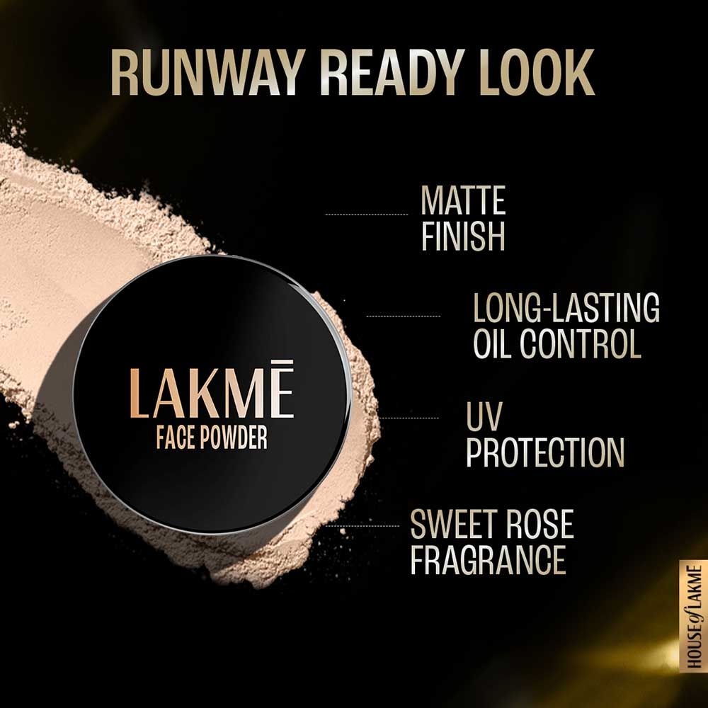 Lakme Rose Face Powder -Warm Pink (40g) 6