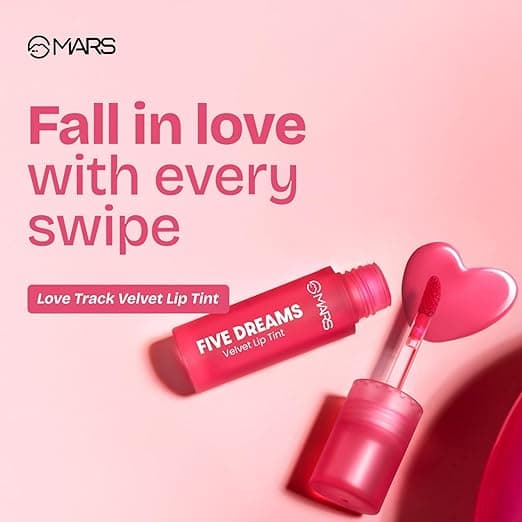 MARS Love Track Velvet Lip Tint 2.8ml | Velvet Matte Finish | Non-Sticky & Lightweight | Highly Pigmented | Comfortable Wear | 2