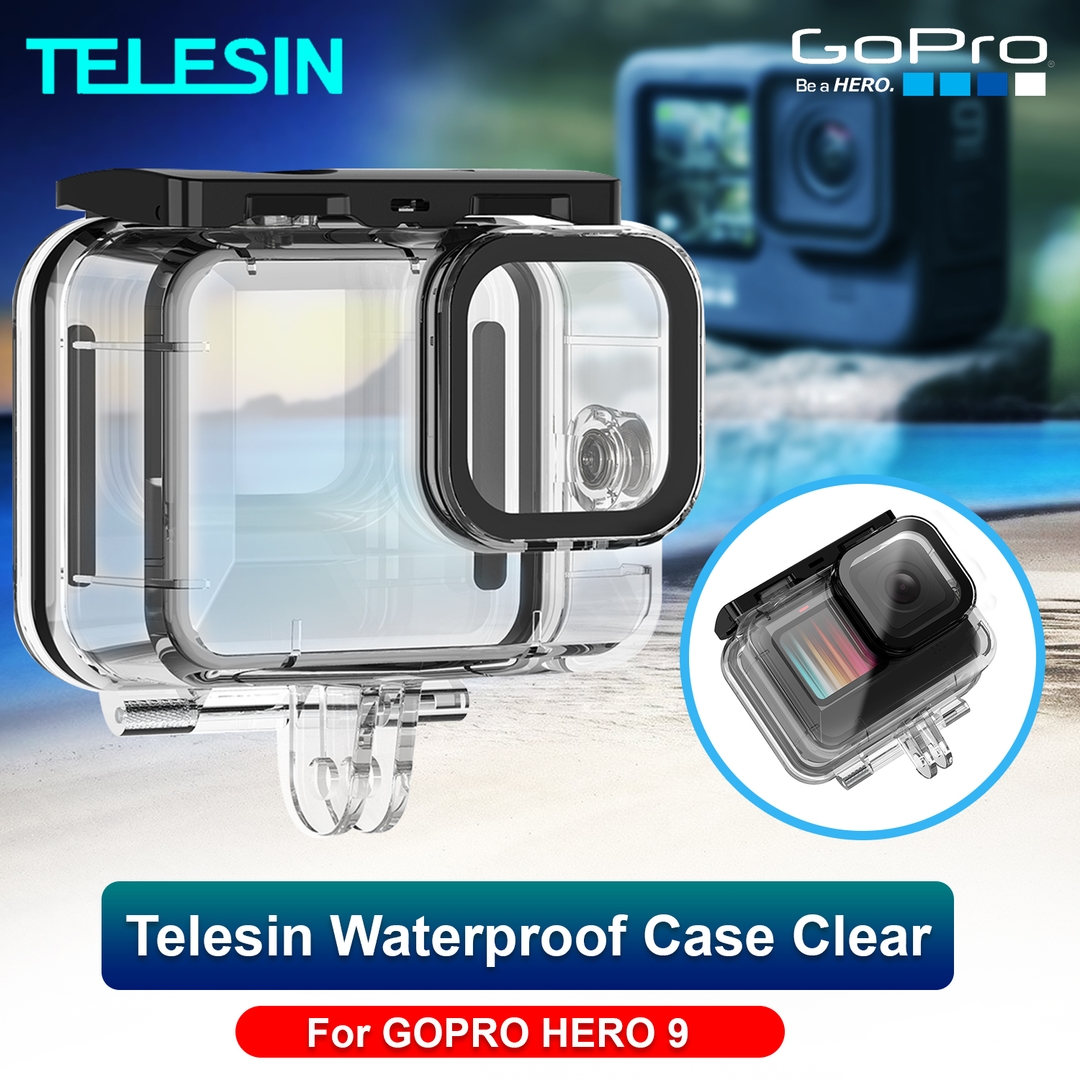 Telesin Waterproof Case for GoPro Hero 9 Protective Housing Cover Clear Hero 10 1