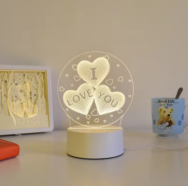 Decorative 3D LED Night Gift Light Lamp