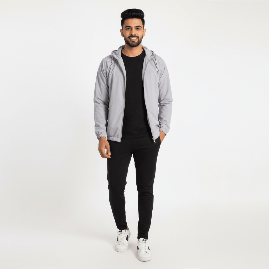 Men's Single Layer Lightweight Stretchable Sport Windcheater For Summer 1