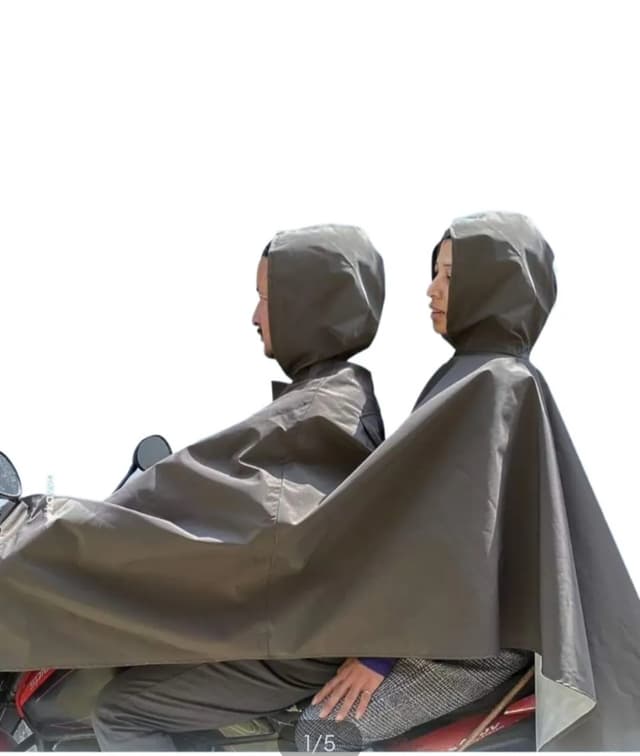 Double Layer Waterproof Bike Raincoat With Carry Bag For Bike & Scooter