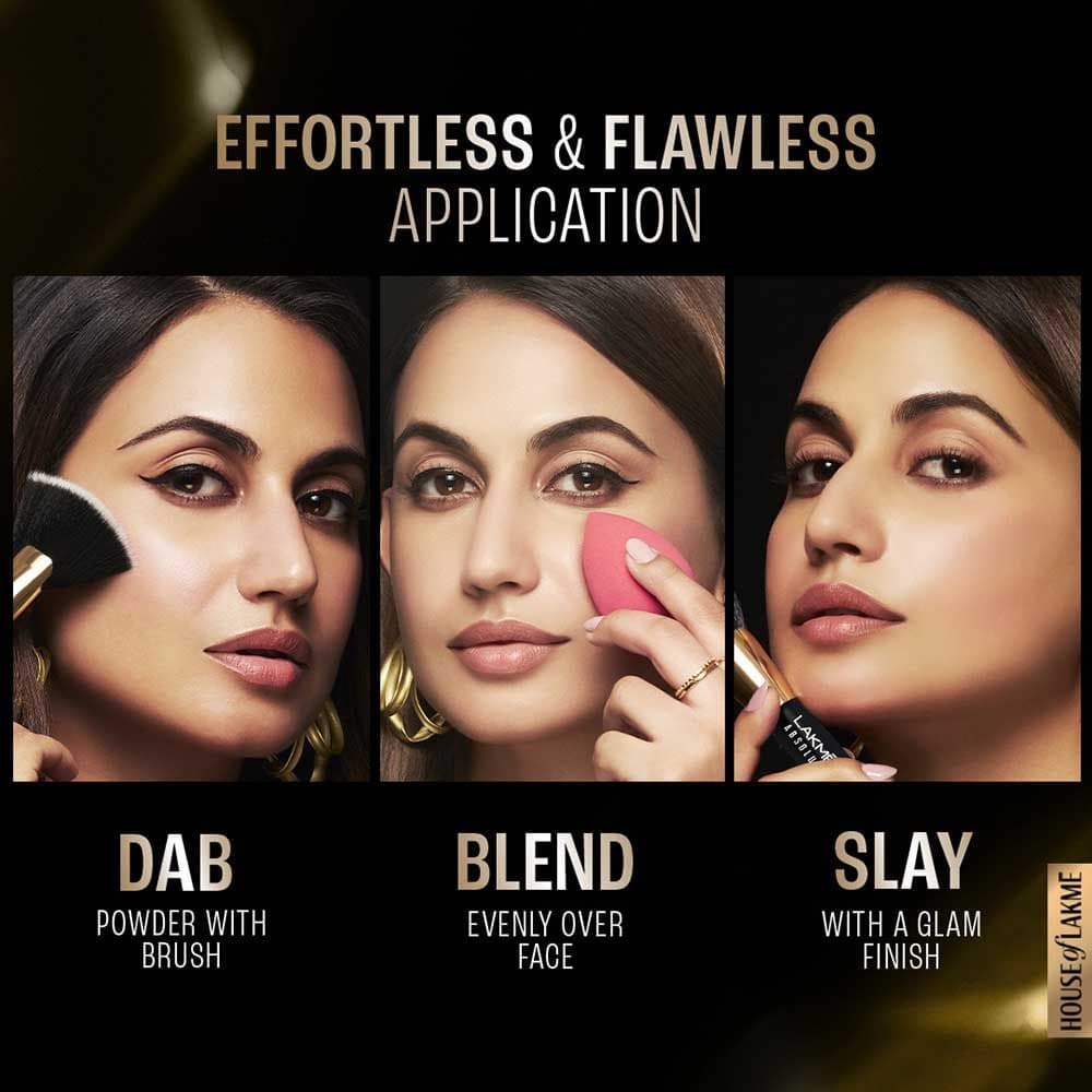 Lakme Rose Face Powder -Warm Pink (40g) 4