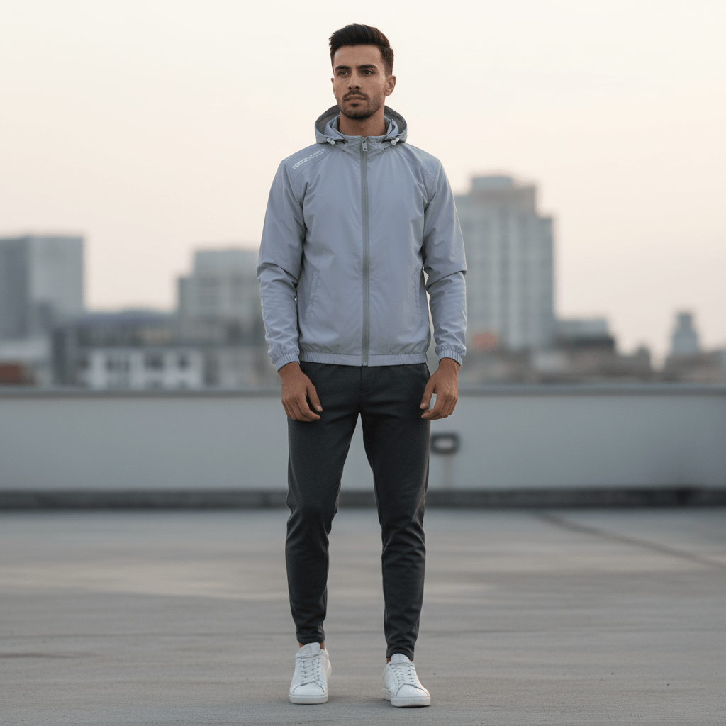 Men's Single Layer Lightweight Stretchable Sport Windcheater For Summer 1