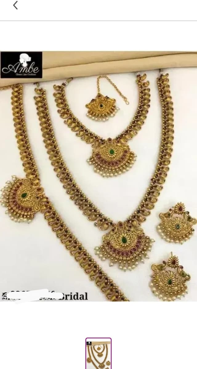 Temple Jewellery Full set