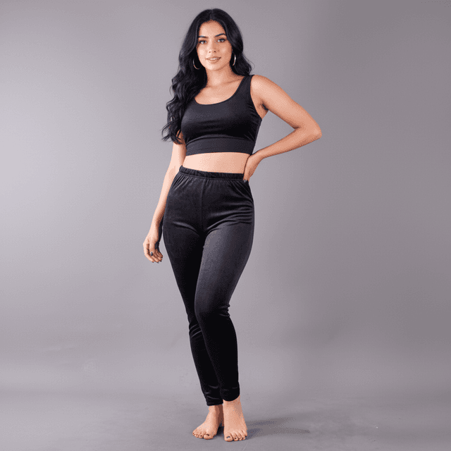 Winter Soft Velvet Fleece Leggings Sweatpants For Women