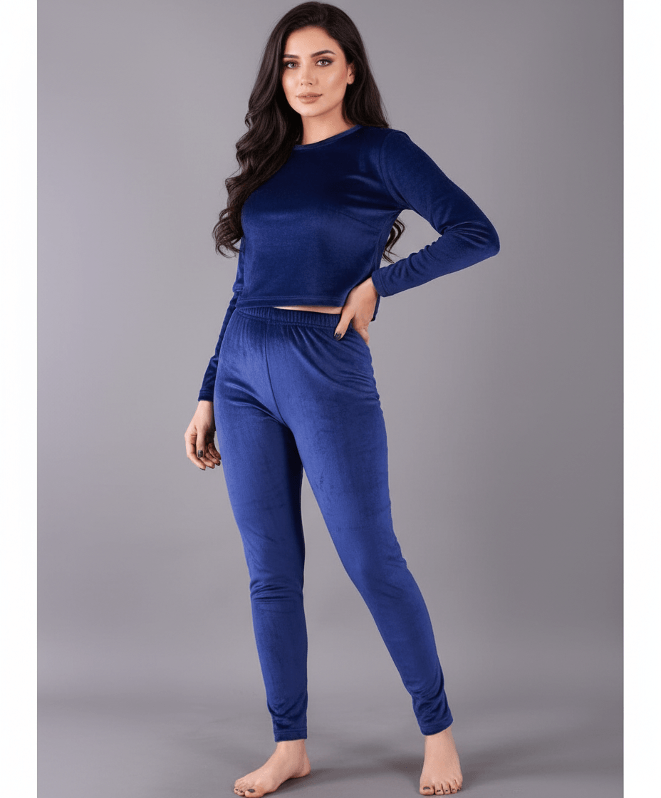 Winter Soft Velvet Fleece Leggings Sweatpants For Women 1