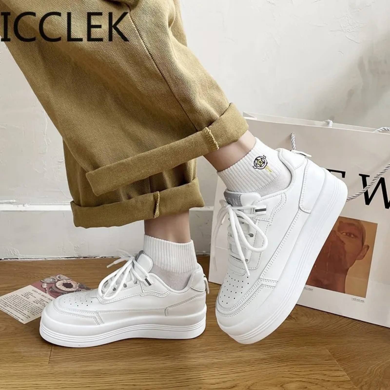 Luxurious Spring Autumn Casual 2023 Sneakers Breathable Lace-up For Women's 1