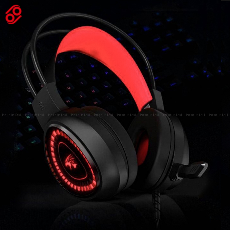 Taidun V1000 Gaming Headset 3.5mm Plug Red LED Gaming Headphone 1