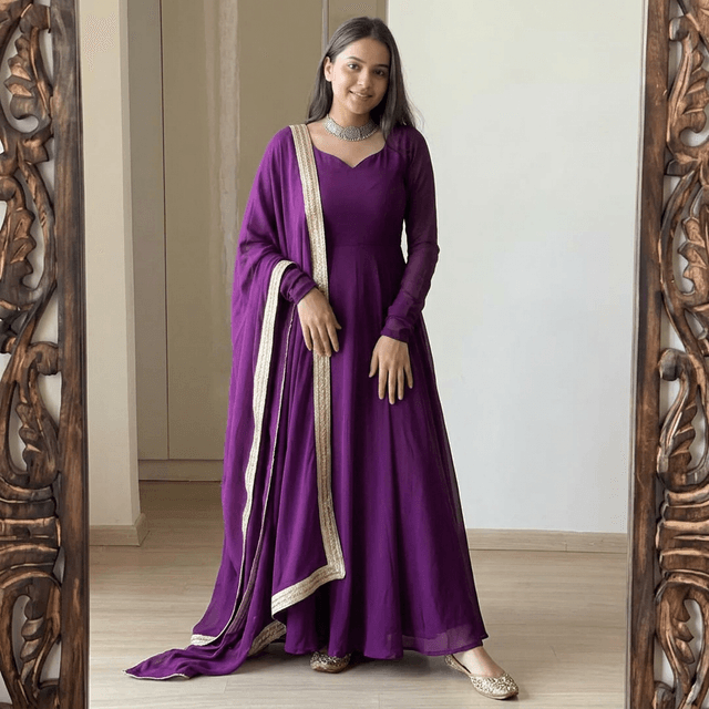 Staylist Women's Geometric Pattern Cotton Rayon Chiffon Dupatta Set with Embroidered Top And Trouser 3 PC Wedding Wear