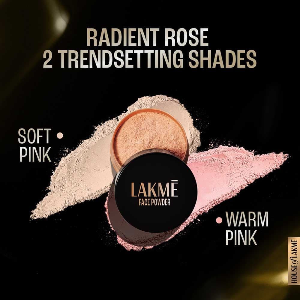 Lakme Rose Face Powder -Warm Pink (40g) 3