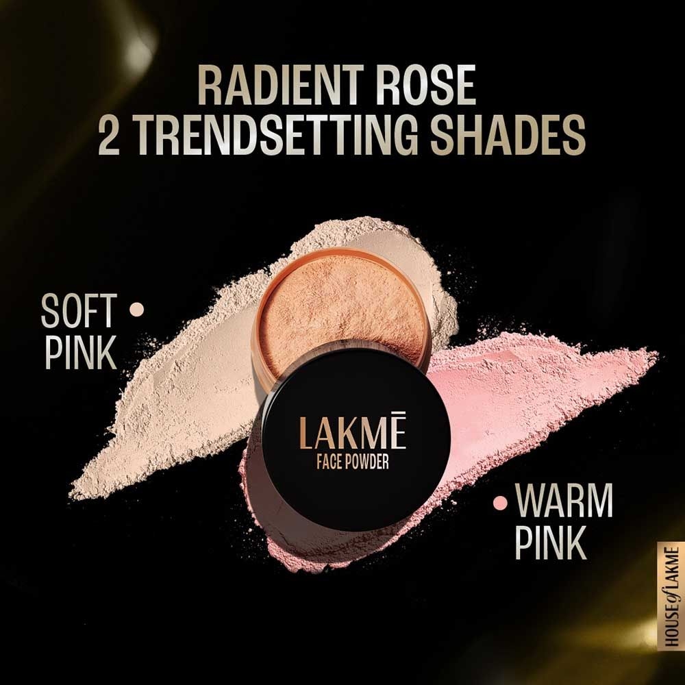 Lakme Rose Face Powder -Warm Pink (40g) 4
