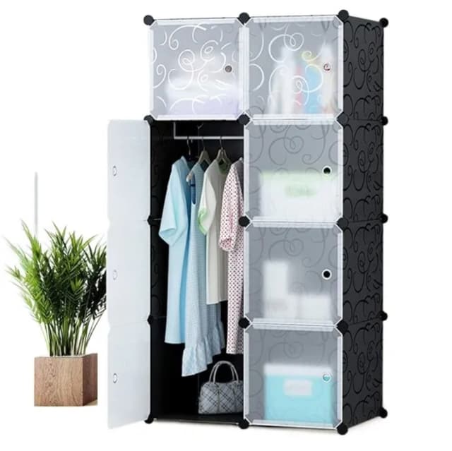 Diy Portable Closet Storage Cabinet Wardrobe