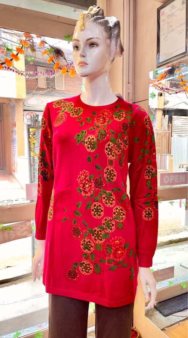 Pashmina Long Tops For Women