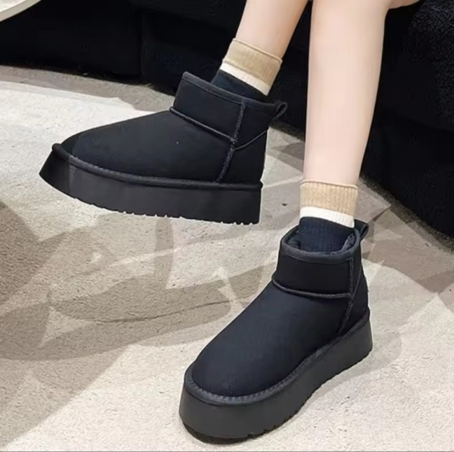 UGG Suede Ultra Mini Boots For Women Winter Fuzzy Snow Classic Boots Short Ankle Boot Fur Lined 1