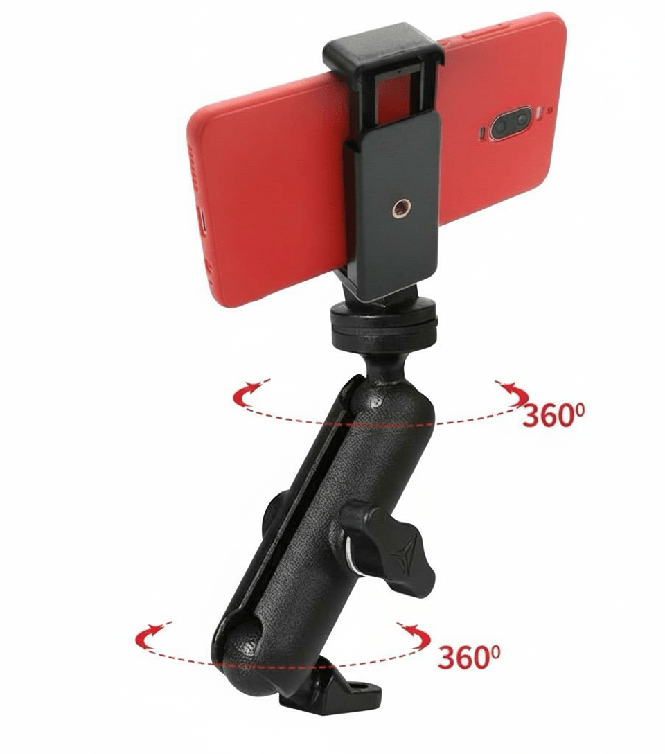Universal Scooty and Bike Mobile Holder Full Metal Body Phone Holder for Pathao 1
