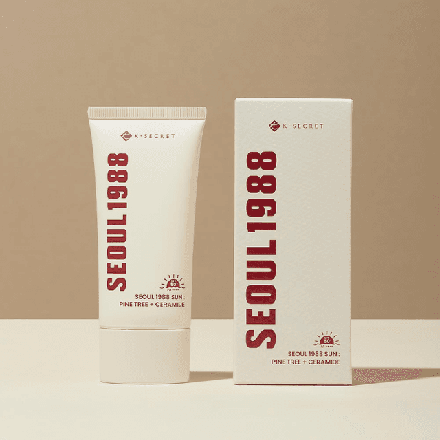 KSECRET Seoul 1988 Sun SPF50+ PA++++ – 50 ml | Pine Tree + Ceramide | Broad‑Spectrum Korean Sunscreen for All Skin Types