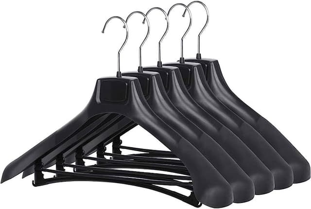 Wide Plastic Clothes Hanger for Suits Jackets And pants(2 piece)
