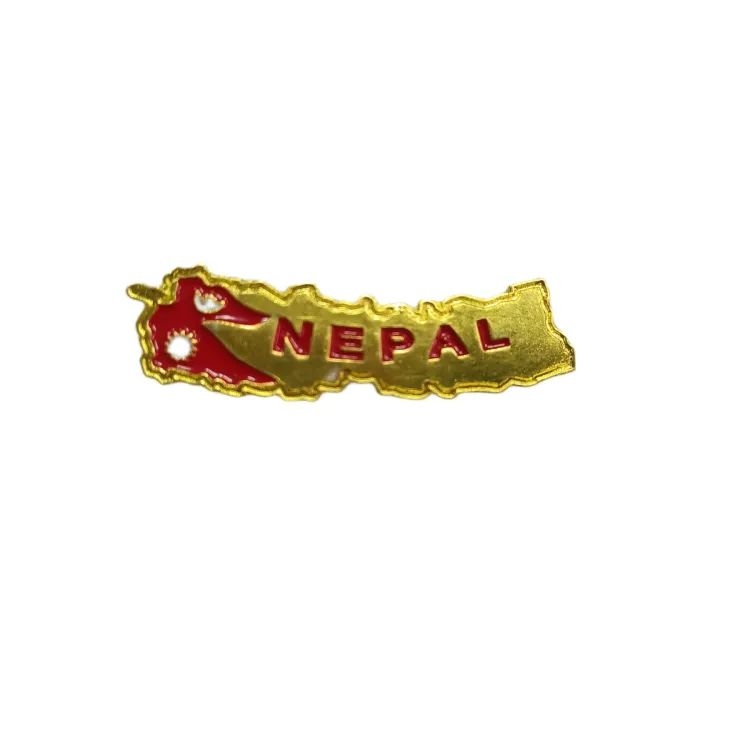Nepal Map Pin Badge |Badge For Coat And Blazers 1Piece 1