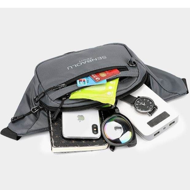 New Work Mobile Phone Waist Bag Men Summer Construction Site Dedicated Men Business Wallet Bag Trendy Brand Messenger Chest Bag 5
