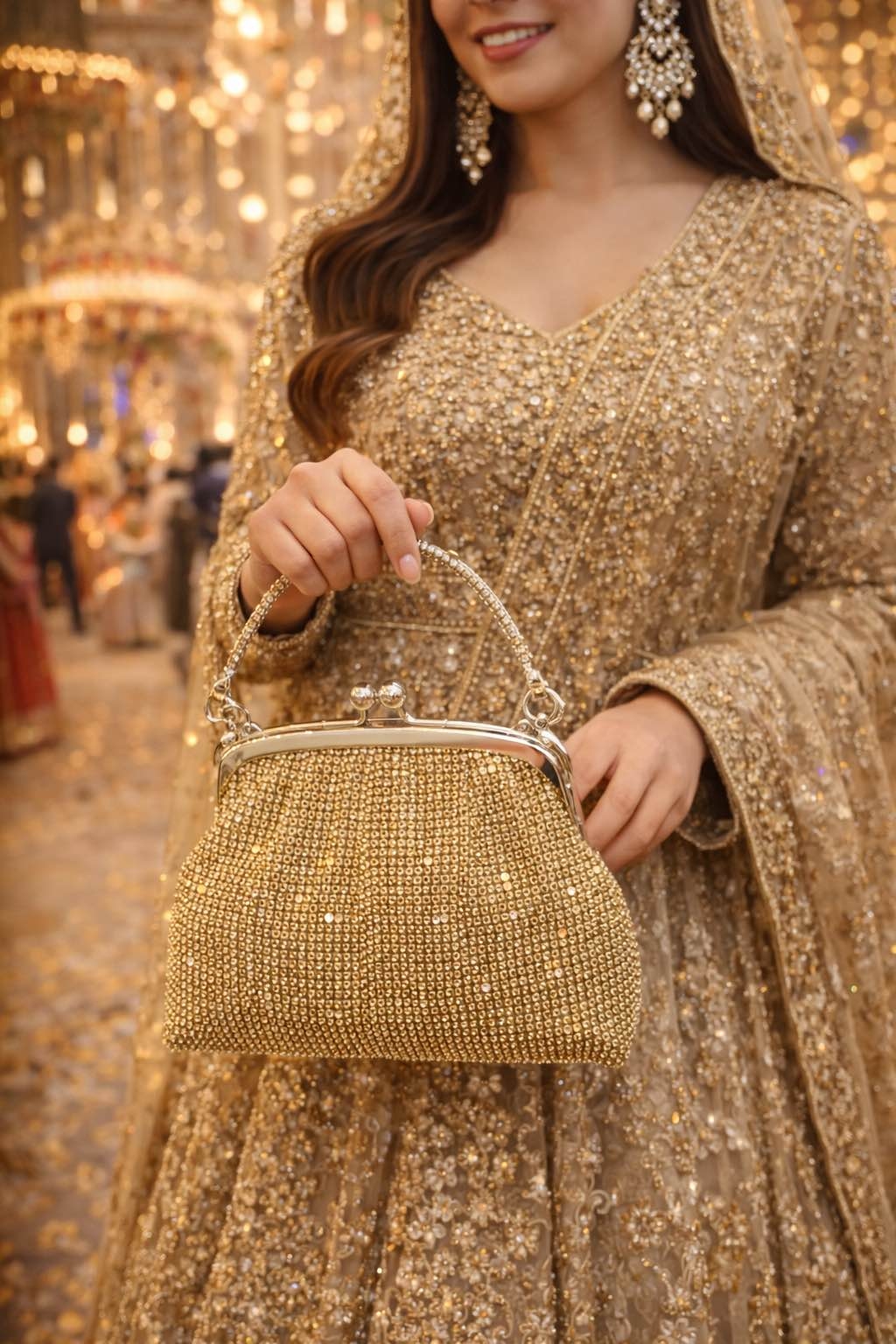 Rhinestone Worked Party Bags For Women 1