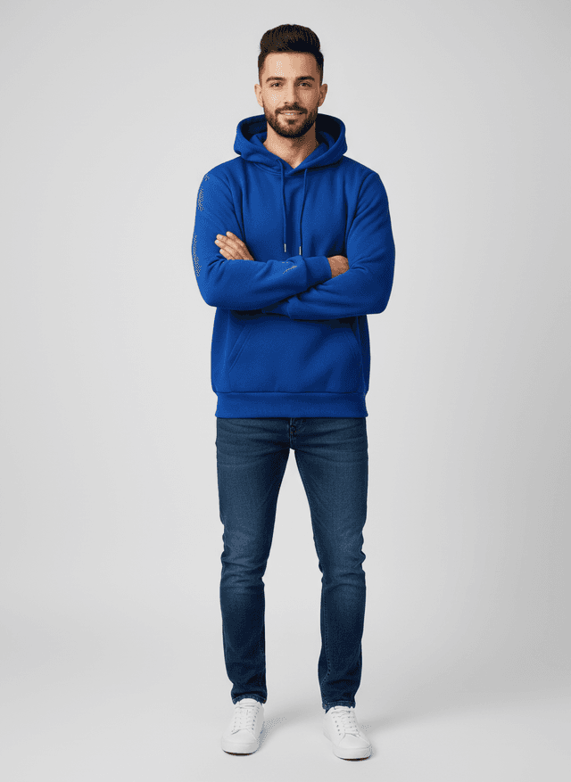 Cotton Fleece Hoodie For Men