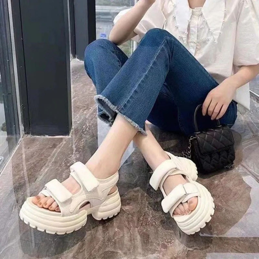 Women's 2023 Buckle Strap Fashion Daily Sandals Round Toe Ladies Shoe Platform - Fashion | Women's Footwear | 1